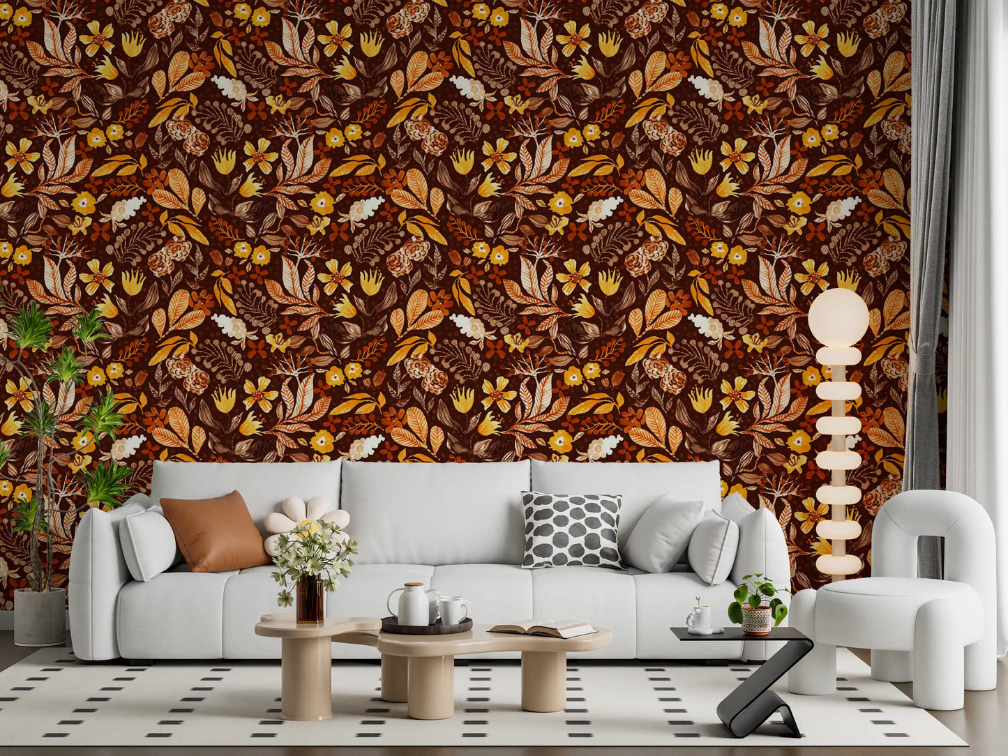 Autumn Botanical Harvest Wallpaper⁠