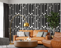 Monochrome Painted Vertical Bars Wallpaper⁠