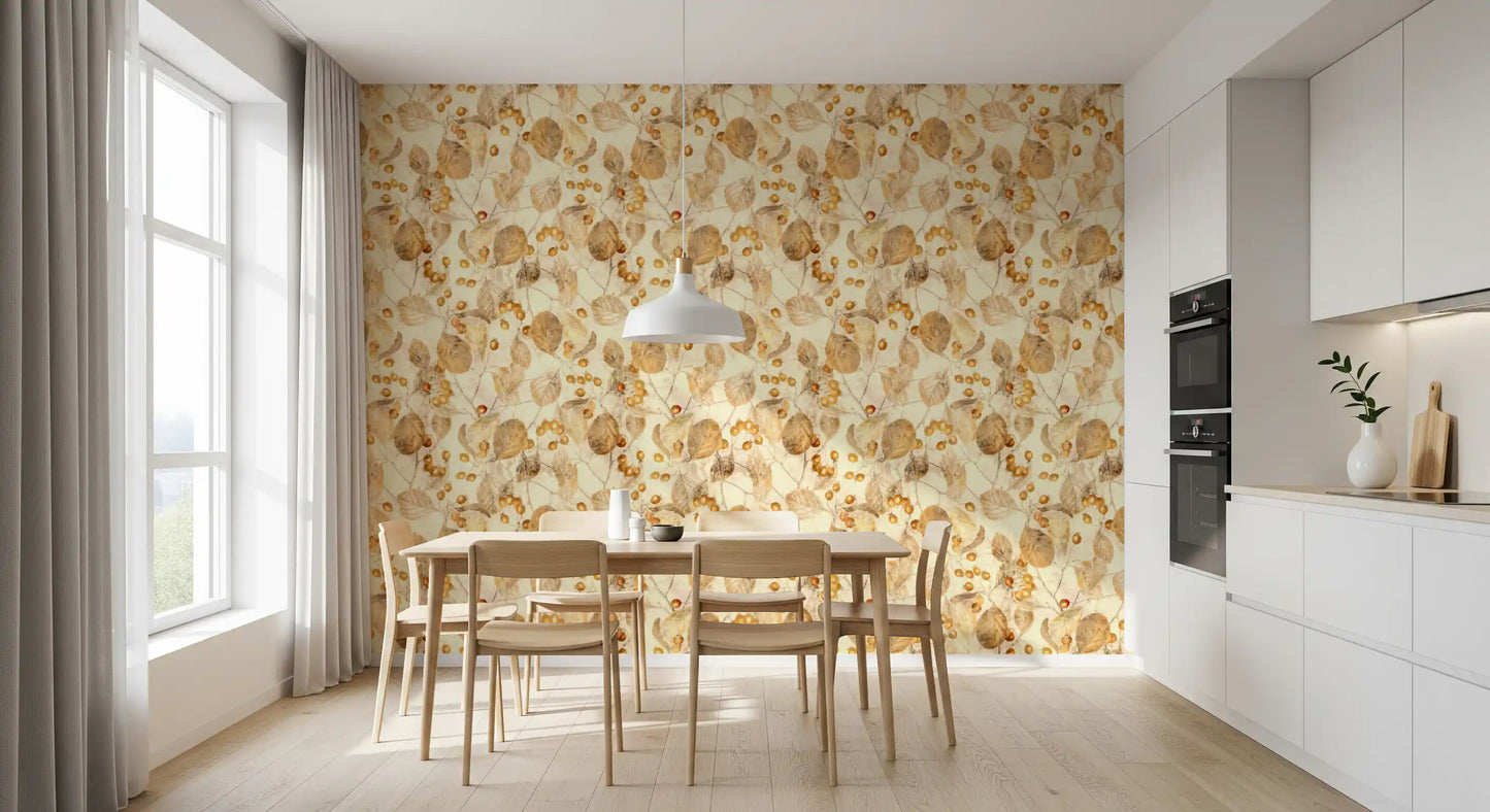 Rustic Autumn Harvest Orchard Wallpaper⁠