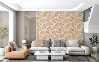Rustic Earthy Flora Pattern Wallpaper⁠