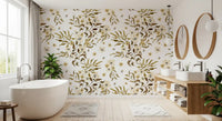Rustic Earthy Botanical Vines Wallpaper⁠