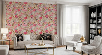 Modern Whimsical Berry Garden Wallpaper⁠