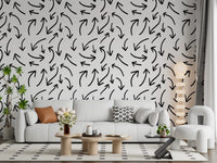 Charcoal Hand-Drawn Arrows Wallpaper⁠