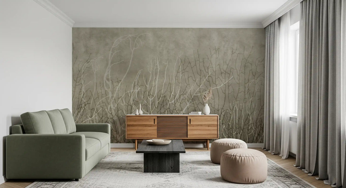 Sea Fans - Bisque Wall Mural