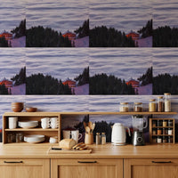 Alpine Chalet Above the Clouds Wallpaper⁠