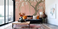 Blossoming Willow Sakura Landscape Wall Mural