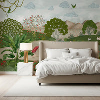 Enchanted Riverbank Flora Wall Mural