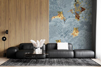 Krishna and Cows Forest Scene Wall Mural