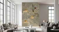Krishna and Cows Forest Scene Wall Mural