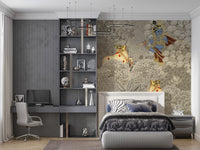 Krishna and Cows Forest Scene Wall Mural