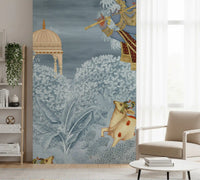 Krishna Enchanted Forest Wall Mural