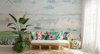 Exotic Parrot and Floral Haven Wall Mural