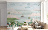 Exotic Parrot and Floral Haven Wall Mural