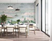 Exotic Parrot and Floral Haven Wall Mural