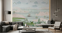 Exotic Parrot and Floral Haven Wall Mural