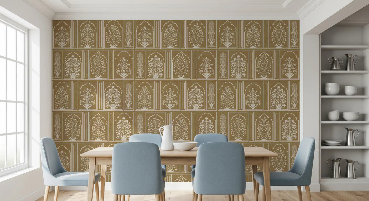 Mughal Garden Archway Wall Mural