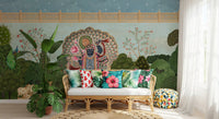Krishna Divine Garden Landscape Wall Mural
