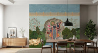 Krishna Divine Garden Landscape Wall Mural