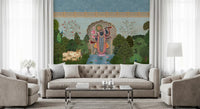 Krishna Divine Garden Landscape Wall Mural