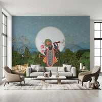Divine Moonlight Forest Garden Wall Mural