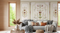 Regal Botanical Urn Motif Wall Mural