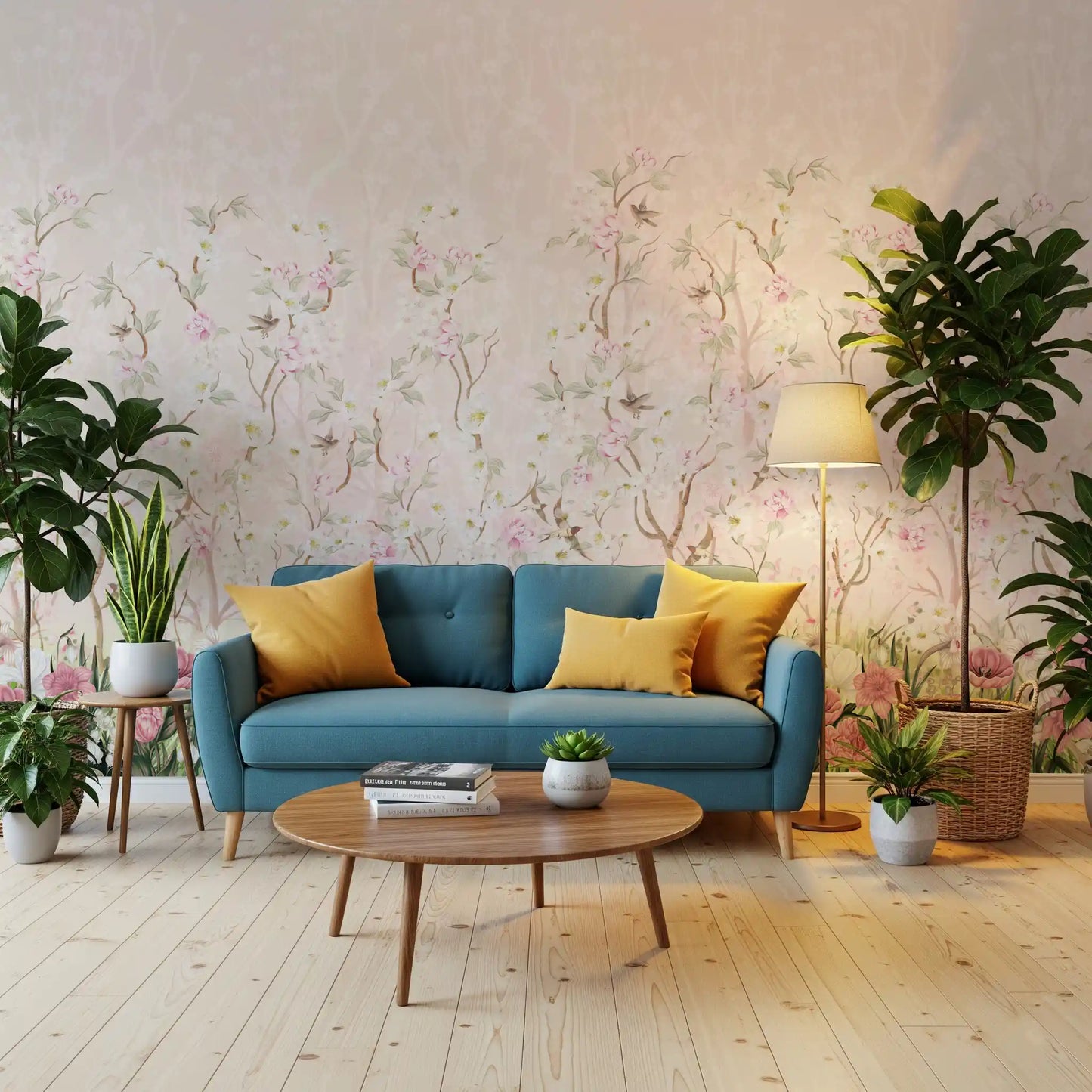 Blossoming Garden Meadow Wall Mural
