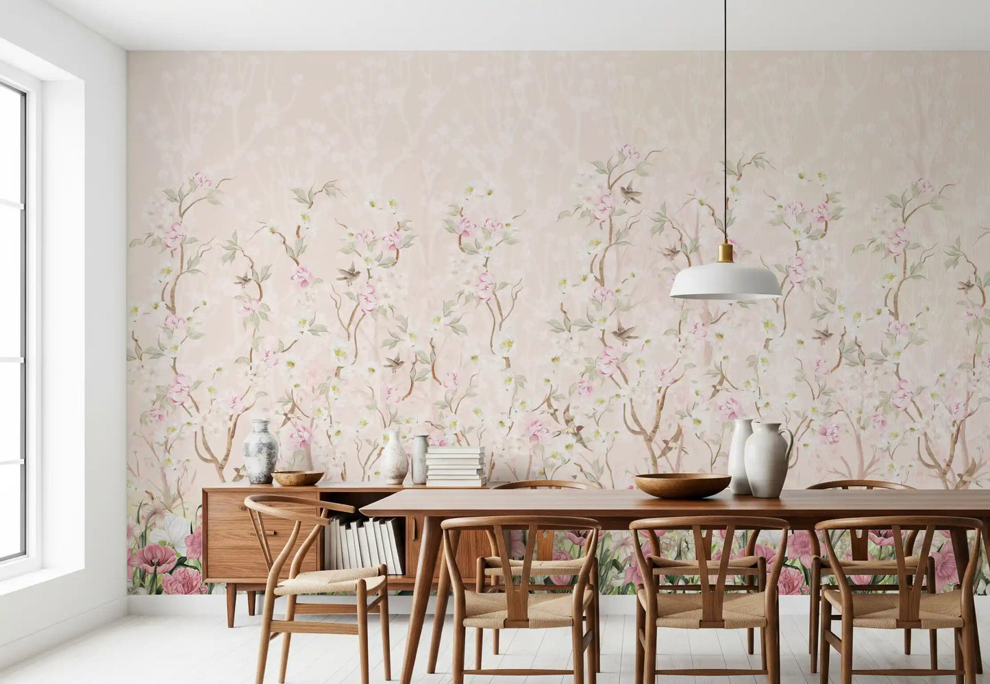 Blossoming Garden Meadow Wall Mural