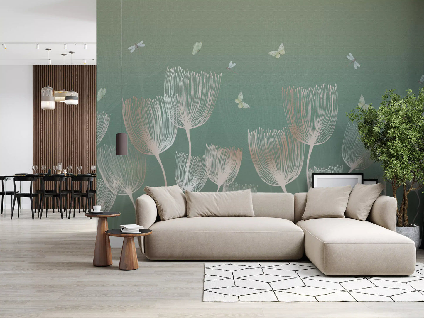 Ethereal Meadow Whispers Wall Mural