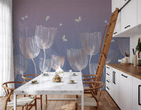 Ethereal Meadow Sketch Wall Mural