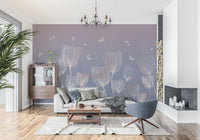 Ethereal Meadow Sketch Wall Mural