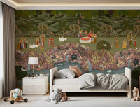 Mughal Garden Serenade Wall Mural