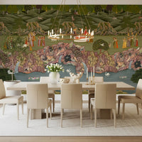 Mughal Garden Serenade Wall Mural