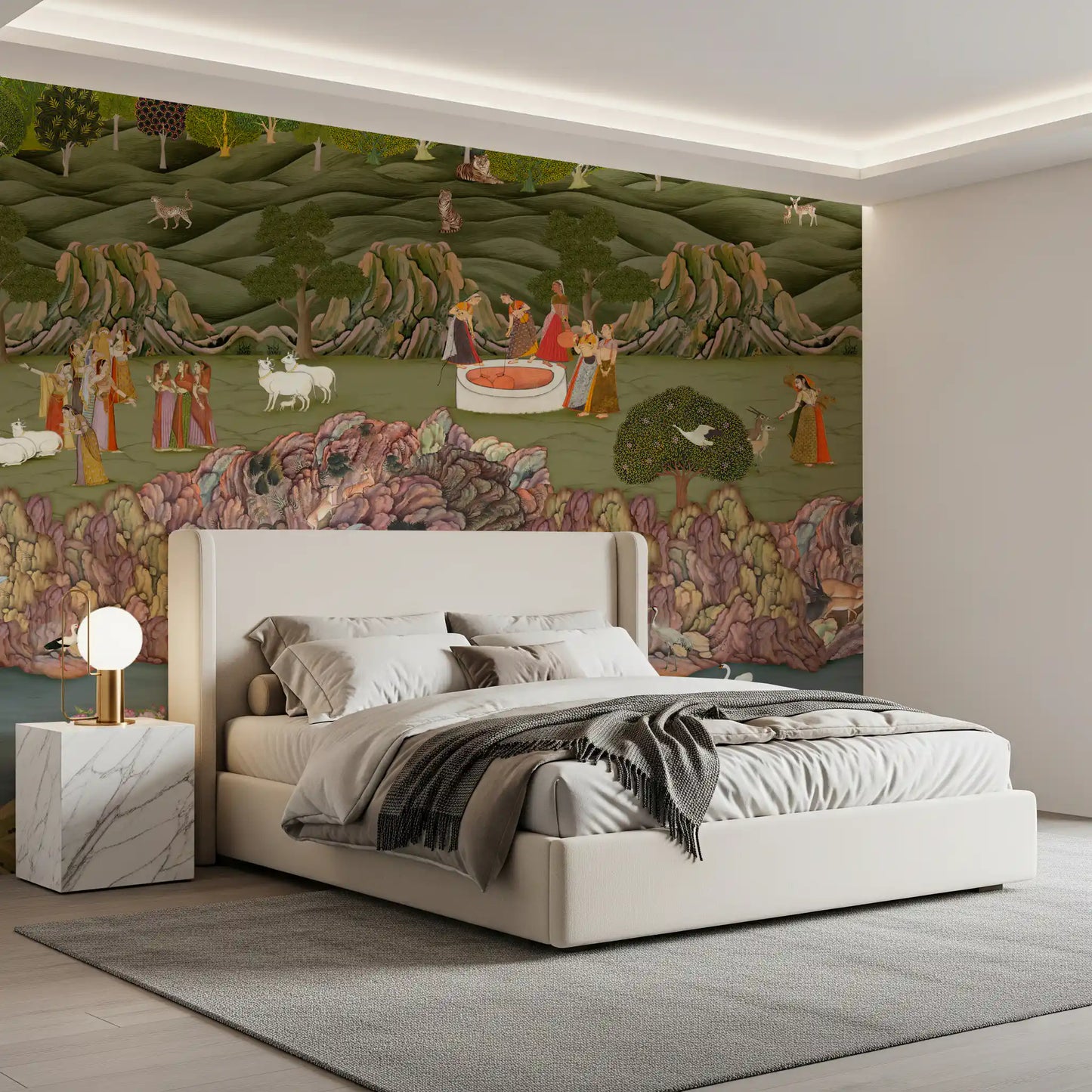 Mughal Garden Serenade Wall Mural