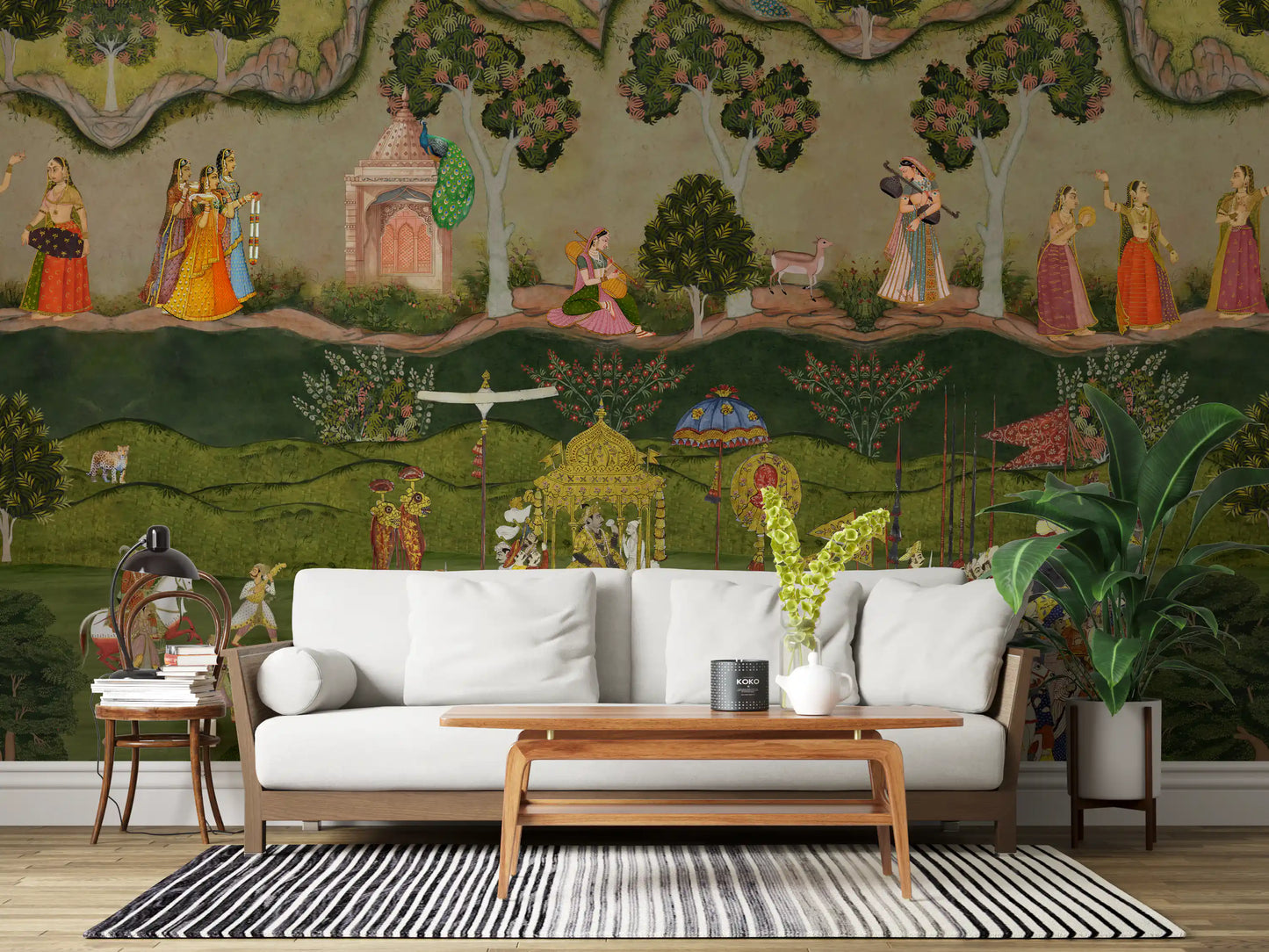 Royal Procession Heritage Scene Wall Mural