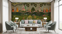 Royal Procession Heritage Scene Wall Mural