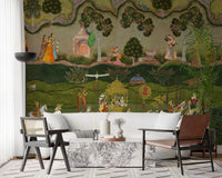 Royal Procession Heritage Scene Wall Mural