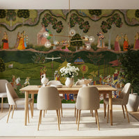 Royal Procession Heritage Scene Wall Mural