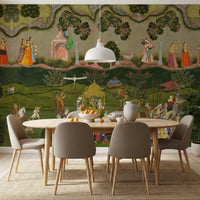 Royal Procession Heritage Scene Wall Mural