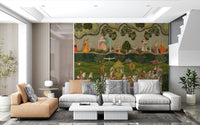 Royal Procession Heritage Scene Wall Mural