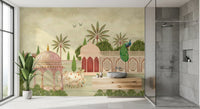 Royal Courtyard Peacock Vista Wall Mural