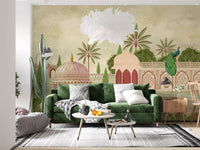 Royal Courtyard Peacock Vista Wall Mural