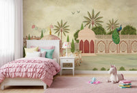 Royal Courtyard Peacock Vista Wall Mural