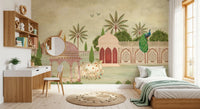 Royal Courtyard Peacock Vista Wall Mural