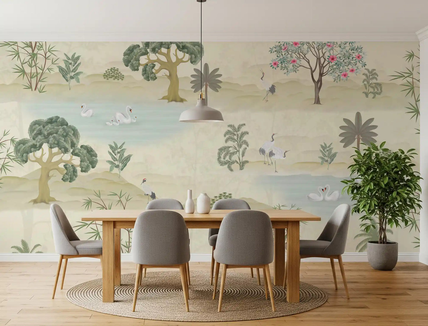Ethereal Garden Sanctuary Wall Mural