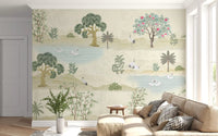 Ethereal Garden Sanctuary Wall Mural