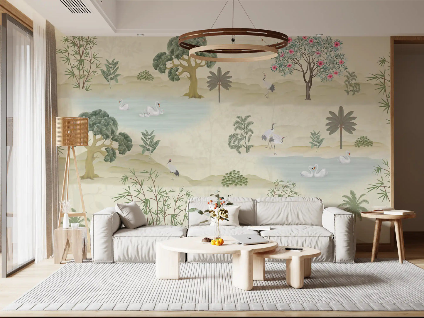 Ethereal Garden Sanctuary Wall Mural