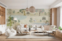 Ethereal Garden Sanctuary Wall Mural