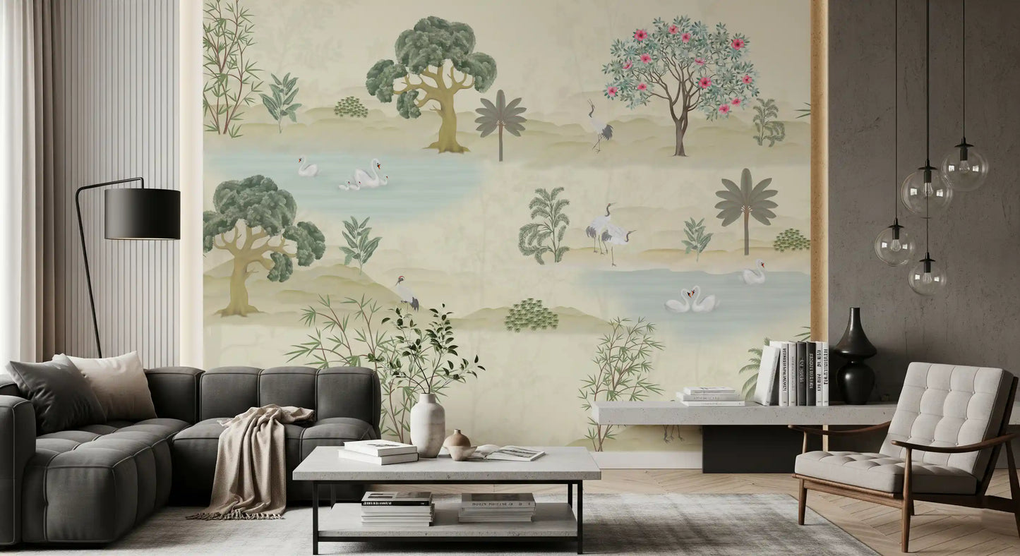 Ethereal Garden Sanctuary Wall Mural