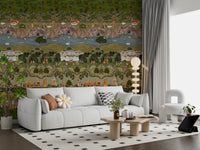 Mughal Heritage Garden Narrative Wall Mural