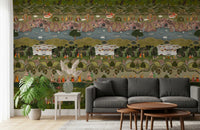 Mughal Heritage Garden Narrative Wall Mural